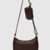 IMG_5786 Clarina Bitter Coffe Crossbody Bag With Walet