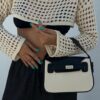 IMG_6056 Lindy Canvas Black Hand and Crossbody Bag