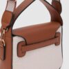 Lindy Canvas Tan Hand and Crossbody Bag