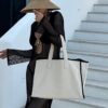 Arc X Large Canvas Black Tote Bag