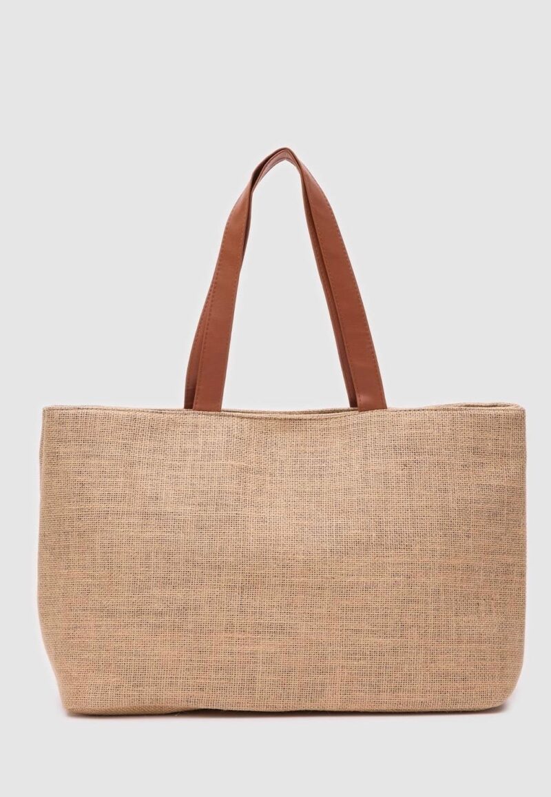 Coco Wicker Brown Beach Bag