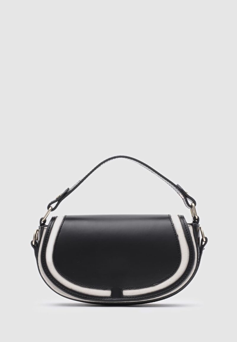 Blu Canvas Black Bag