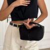 Leo Canvas Black Bag