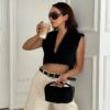 Leo Canvas Black Bag
