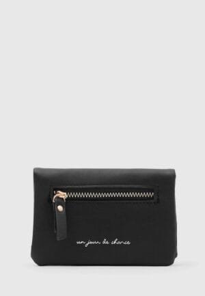 Rodi Zippered Black Wallet