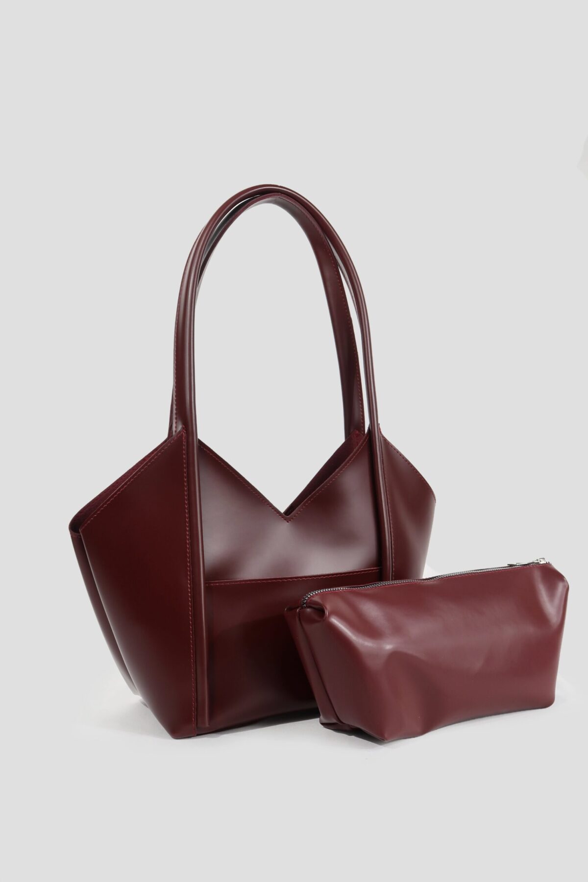 Geza Burgundy Bag + Pochette