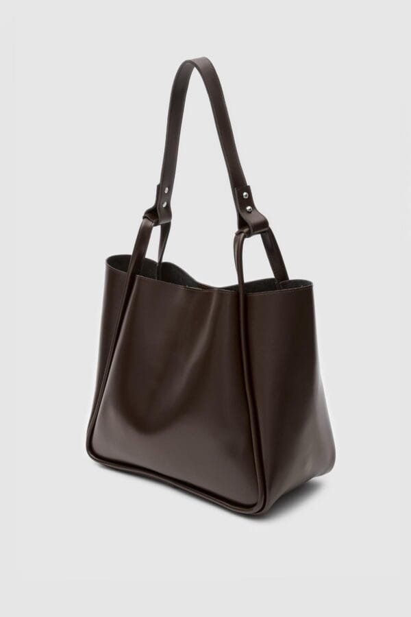 Pera Dark Brown Bag + Pochette - Image 3