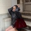 Monets Burgundy Bag