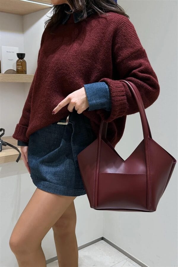 Geza Burgundy Bag + Pochette - Image 6