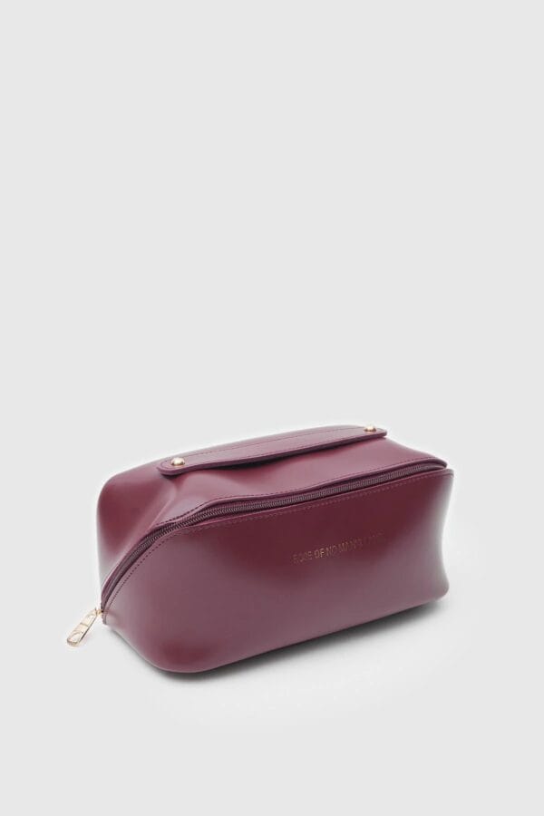 Bobbi Burgundy Makeup Bag - Image 2