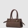 img_6299 Maison Dark Brown Suede Bag
