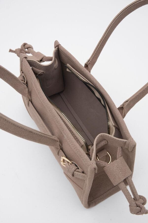 Maison Beige Suede Bag – Image 5