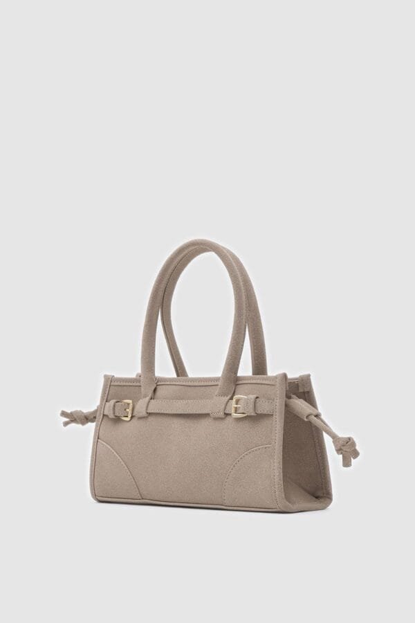 Maison Beige Suede Bag – Image 3