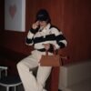 Maison Camel Suede Bag