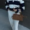 Maison Camel Suede Bag