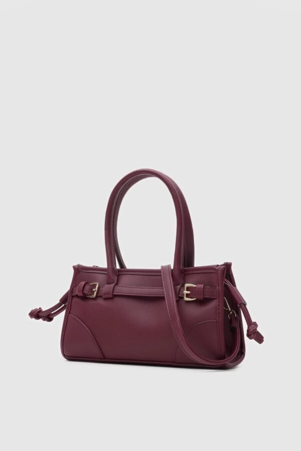 Maison Leather Burgundy Bag – Image 3