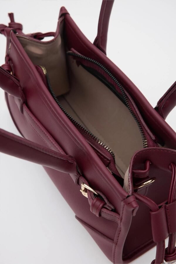 Maison Leather Burgundy Bag – Image 2