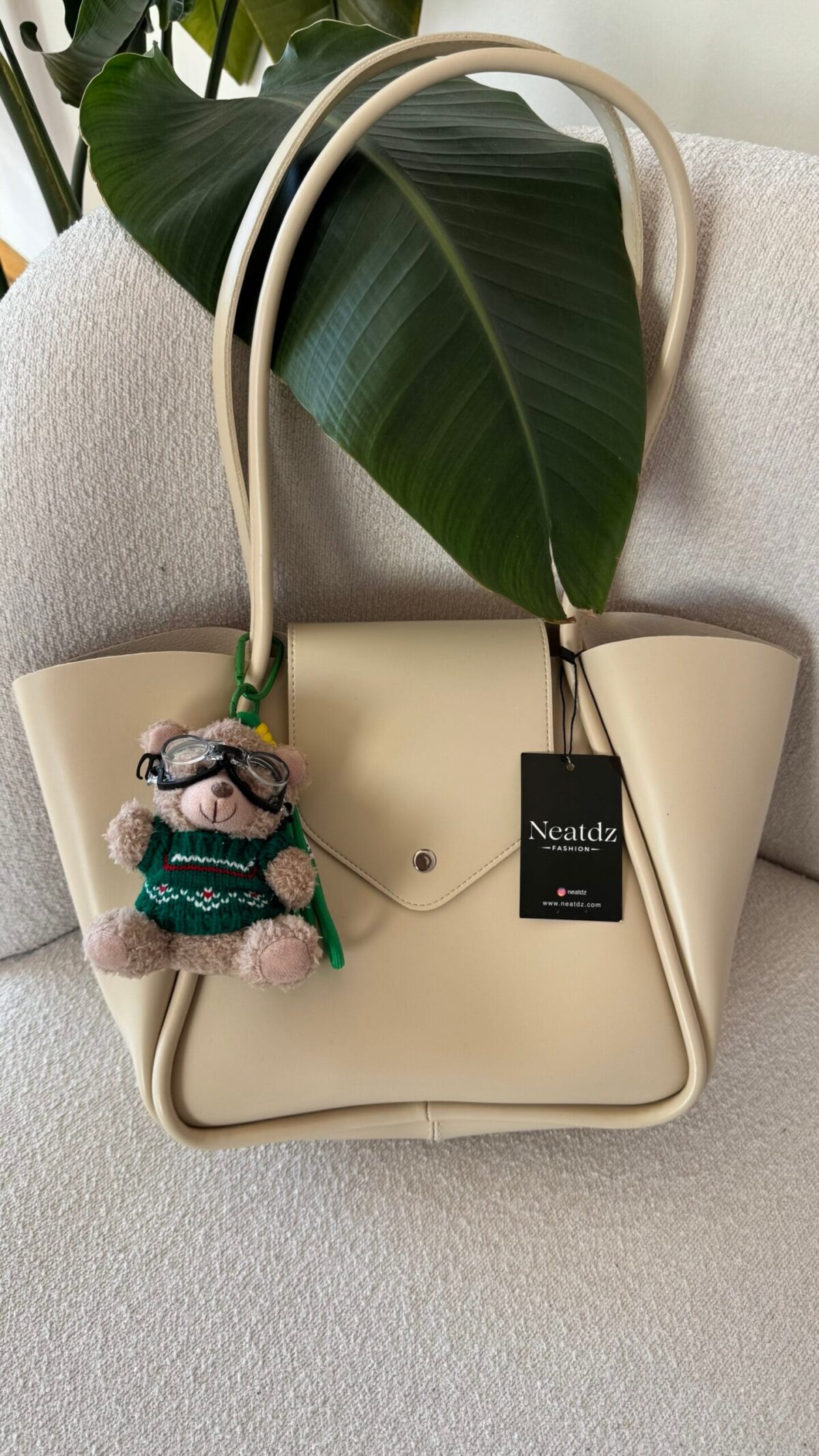 Teddy Bear Green Charm