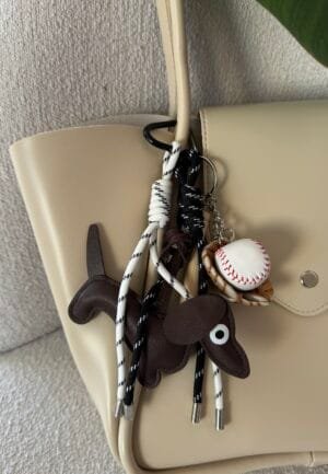 Baseball Dog Charm