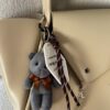 Dark Grey Teddy Bear Charm