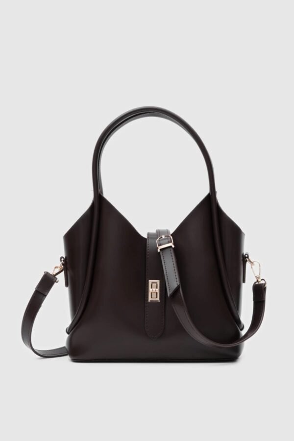 Cindy Dark Brown Bag + Pochette