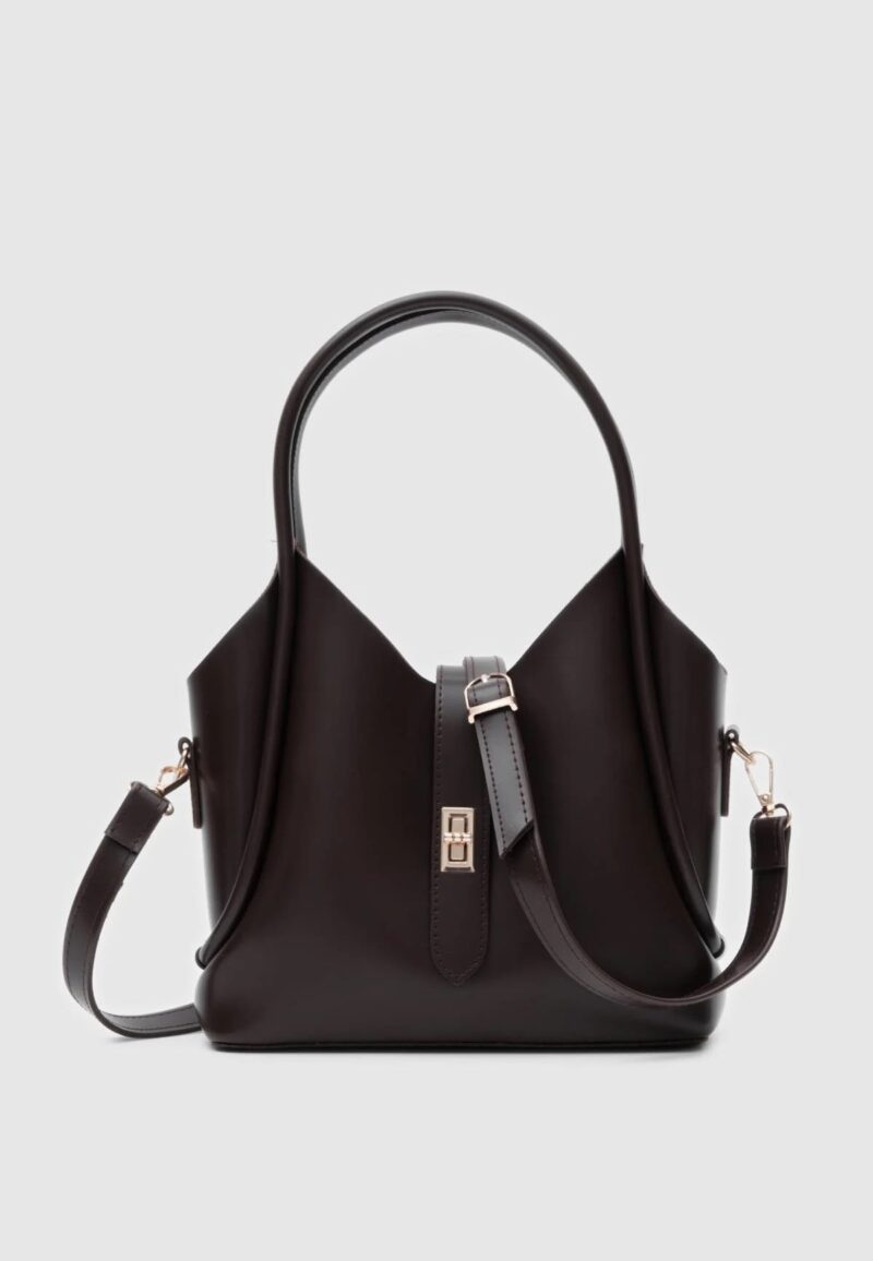 Cindy Dark Brown Bag + Pochette