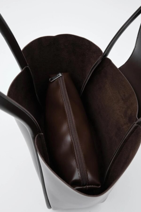 Petre Dark Brown Bag + Pochette – Image 6