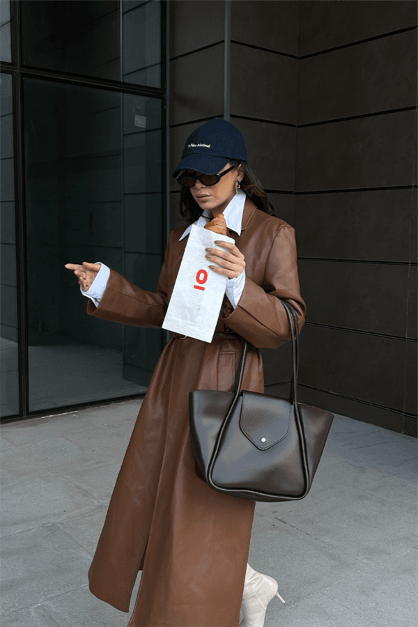 Petre Dark Brown Bag + Pochette – Image 8