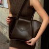 Petre Dark Brown Bag + Pochette