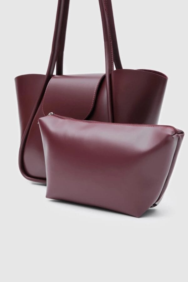 Petre Burgundy Bag + Pochette – Image 5