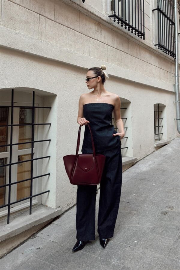 Petre Burgundy Bag + Pochette – Image 11
