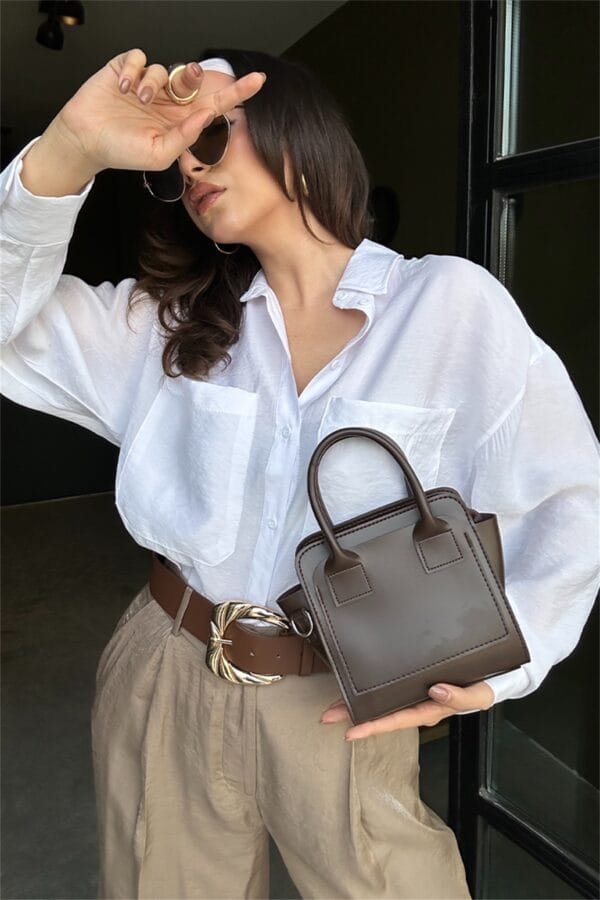 Simon Dark Brown Bag - Image 9