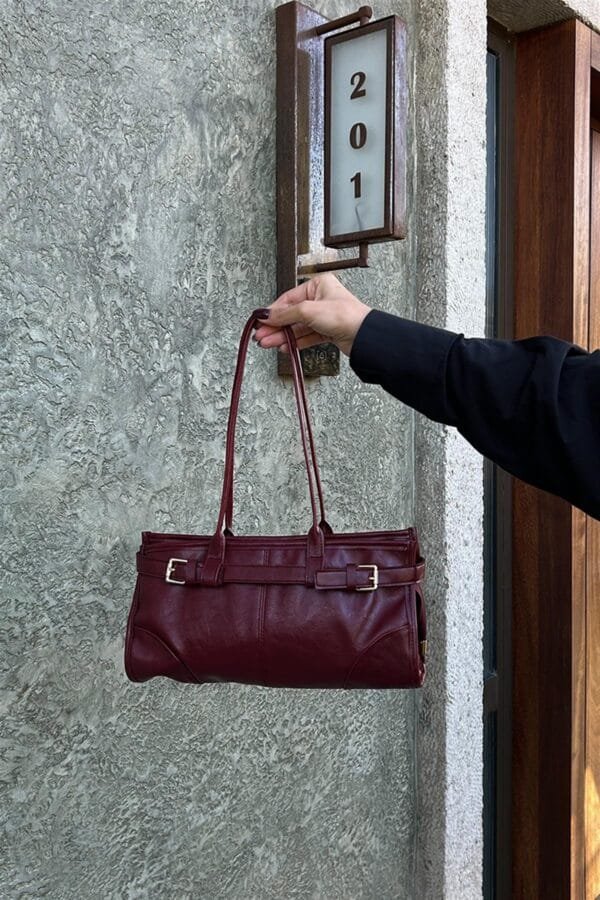 Enyola Burgundy Bag – Image 10