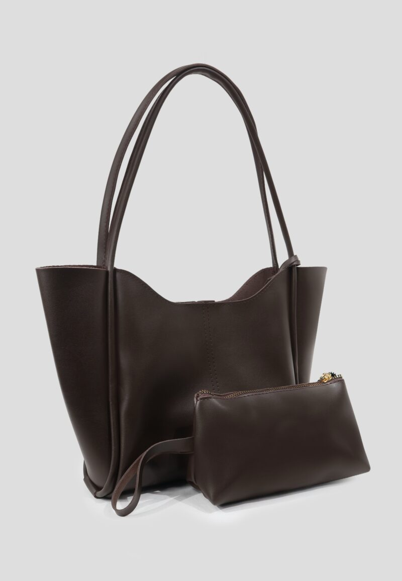 Halsey Dark Brown Bag + Pochette