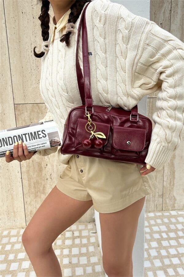 Maschine  Burgundy Bag – Image 6