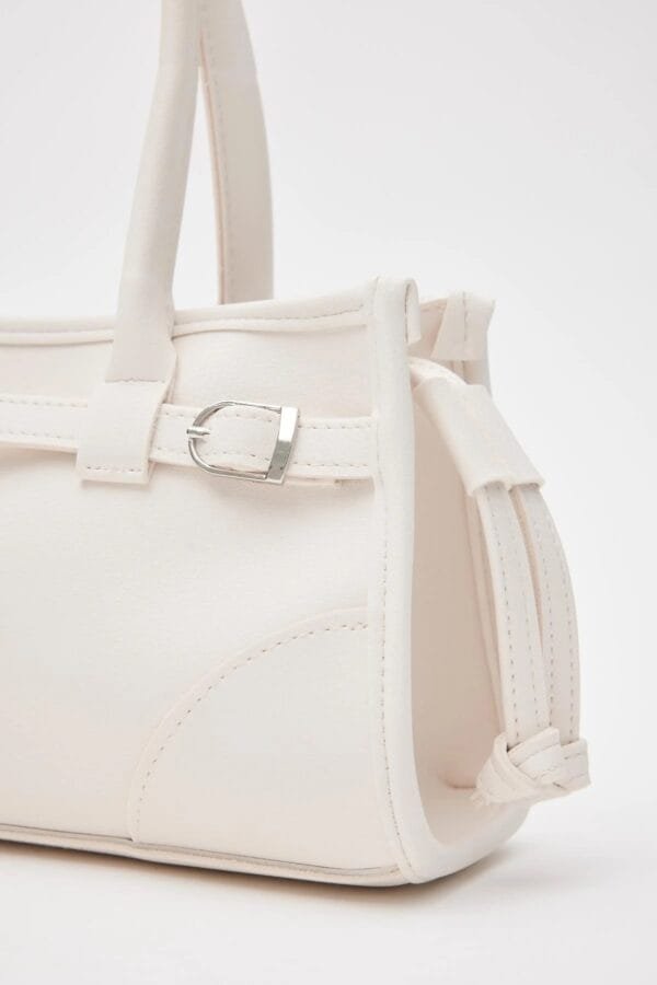 Maison Leather Creamy Bag – Image 4