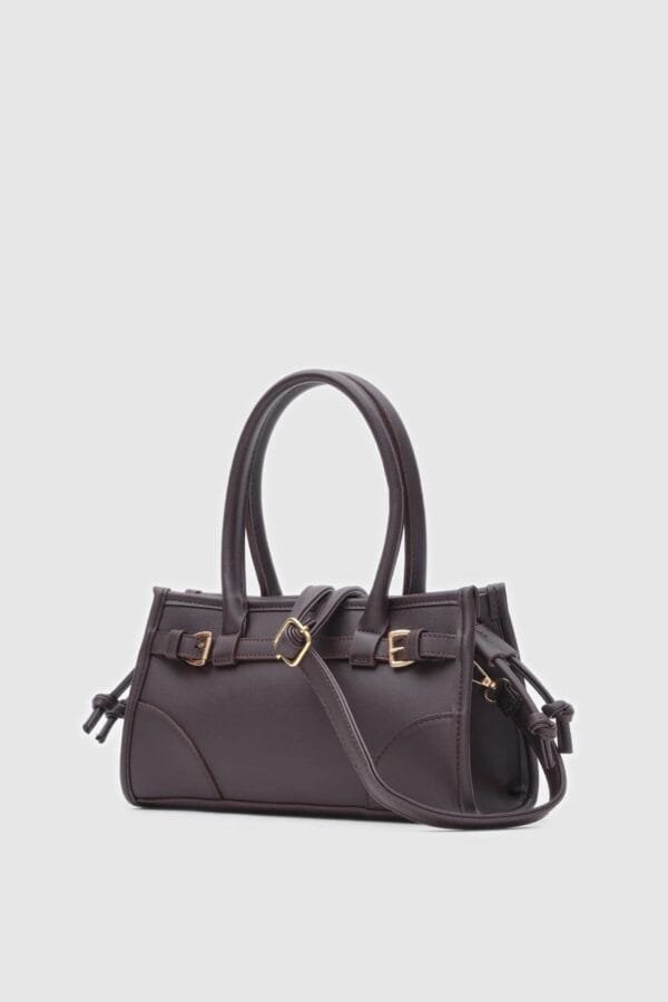 Maison Leather Dark Brown Bag – Image 3