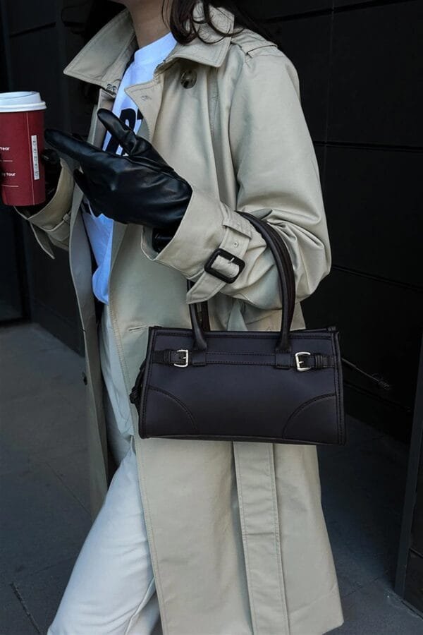 Maison Leather Dark Brown Bag – Image 10