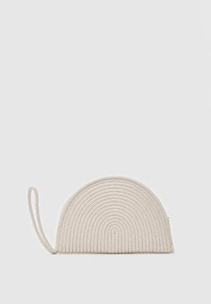 Most Off-White Handmade Wicker Bag