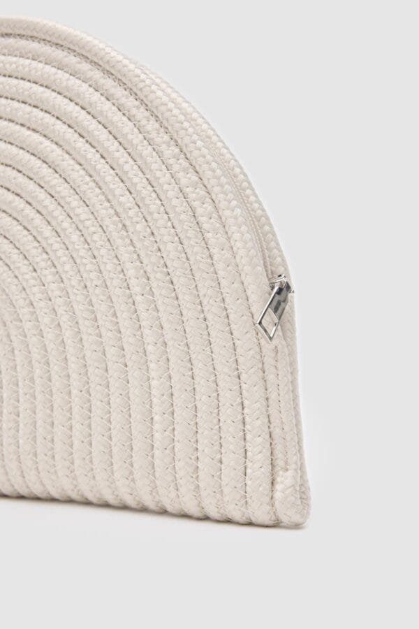 Most Off-White Handmade Wicker Bag – Image 4