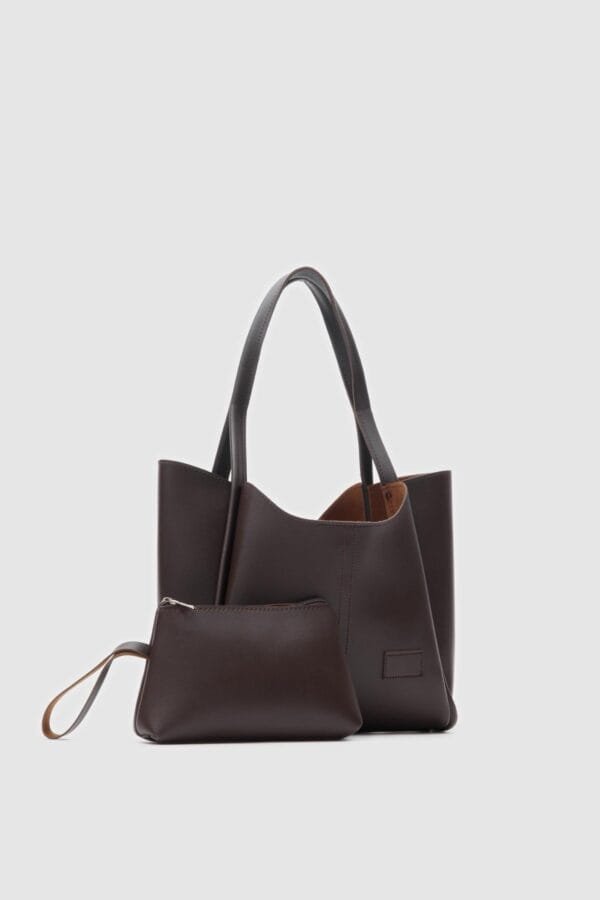 Halsey Dark Brown Bag + Pochette – Image 3