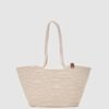 Dorena Off White Handmade Wicker Bag