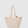 Dorena Off White Handmade Wicker Bag