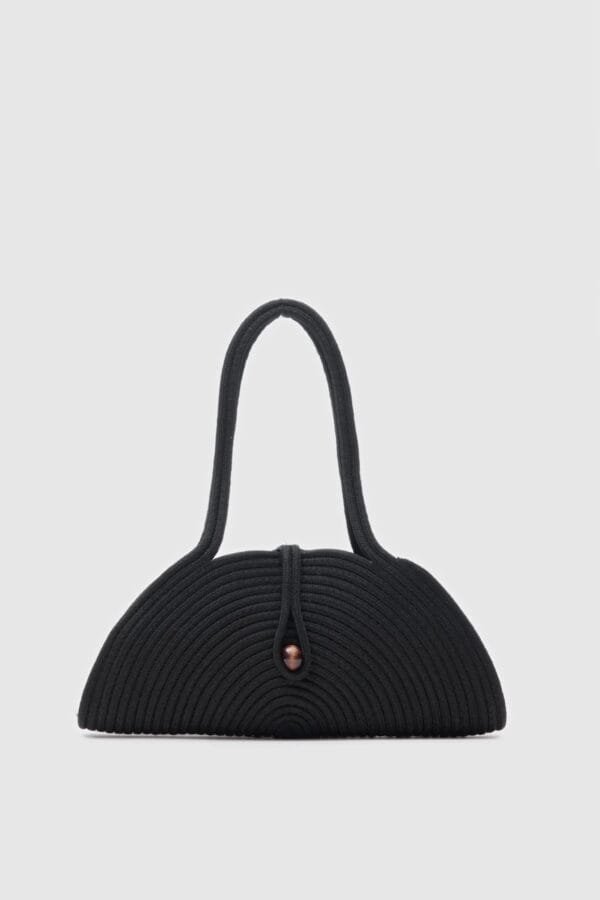 Paper Black Handmade Wicker Bag