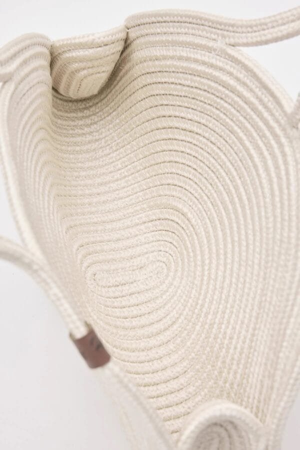 Paper Off-White Handmade Wicker Bag – Image 5