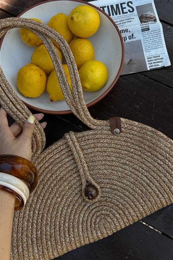 Paper Camel Handmade Wicker Bag – Image 6