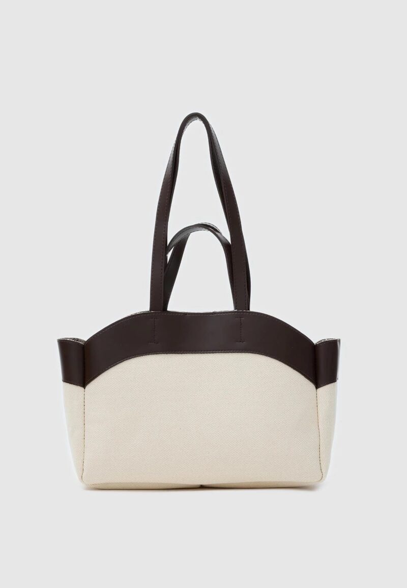 Marlove Dark Brown Canvas Bag + Pochette