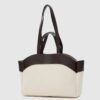 img_9170 Marlove Dark Brown Canvas Bag + Pochette