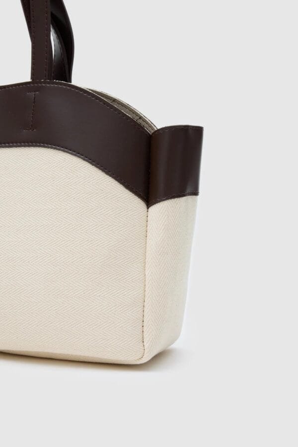 Marlove Dark Brown Canvas Bag + Pochette – Image 5