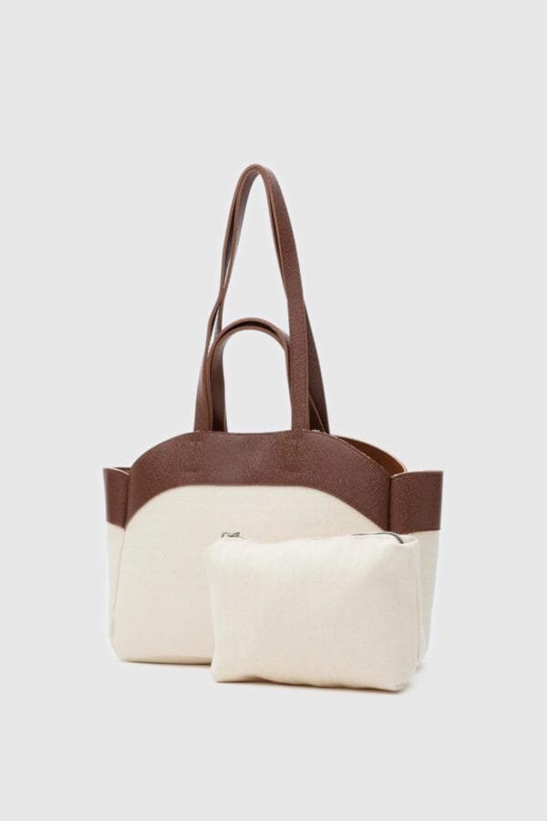 Marlove Camel Canvas Bag + Pochette – Image 4